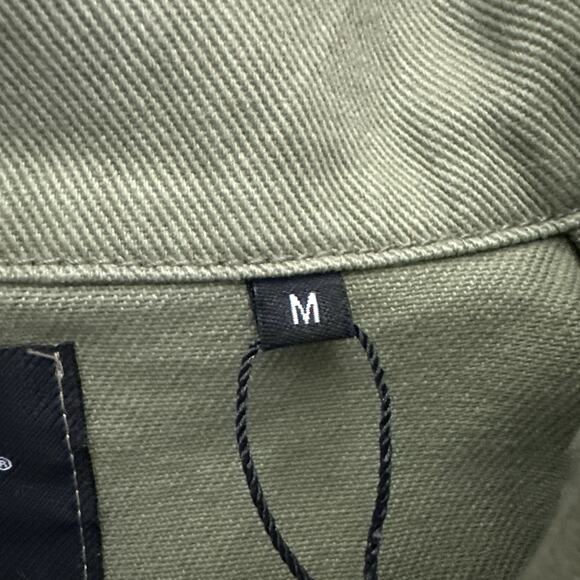 Hard Rock Ibiza Stones Denim Military Crop Jacket Graffiti Patches Womens Medium - Picture 7 of 14